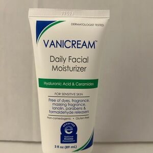 Vanicream Daily Facial Moisturizer - White and Blue New (No Box) 3 Fl oz .